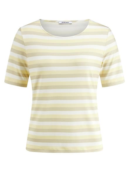 Shirt ronde hals Van Peter Hahn wit