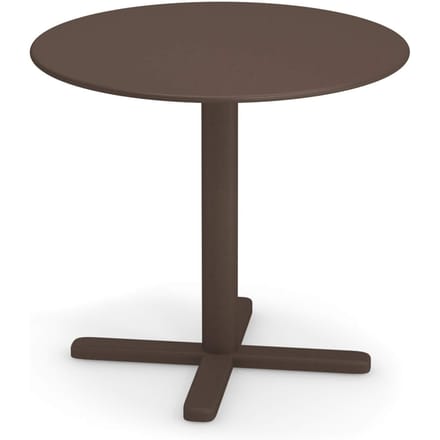 Emu Darwin tafel rond - donkerbruin - Ø 80