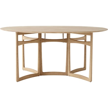 &Tradition Drop Leaf HM6 Eettafel - eiken, wit geolied