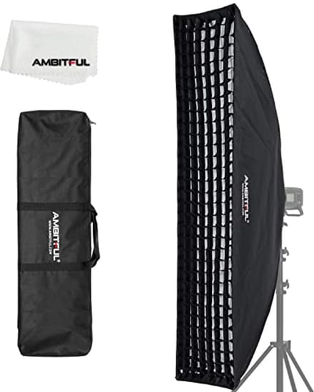 35x160cm Softbox met Honingraat en Draagtas voor Bowens Mount Lampen