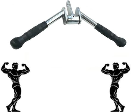 Fitness Bar - Pull-down handgreep - Spieropbouw - 360 graden rotatie - 3000 gram - Zwart