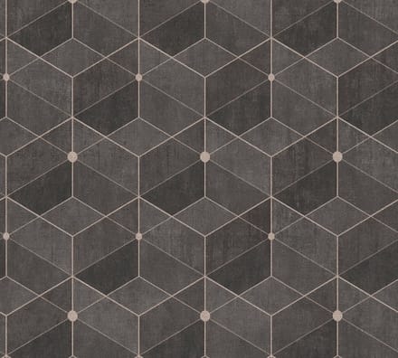 GEOMETRISCH BEHANG | 3D - bruin goud - A.S. Création Titanium 3