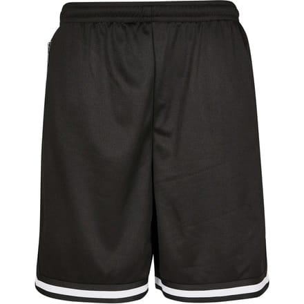 Urban Classics - Premium Stripes Mesh Korte broek - M - Zwart