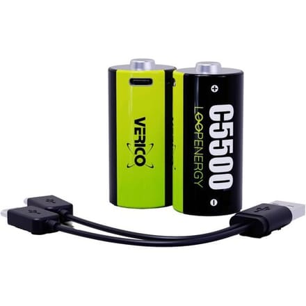 Oplaadbare C batterij (baby) Verico LoopEnergy Li-ion 1.5 V 3700 mAh 2 stuk(s)