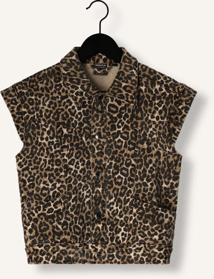Indian Blue Jeans Vest Leopard Blazers Meisjes - Bruin - Maat 164