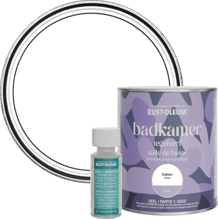 Rust-Oleum Wit Badkamer Tegelverf Matt - Katoen 750ml
