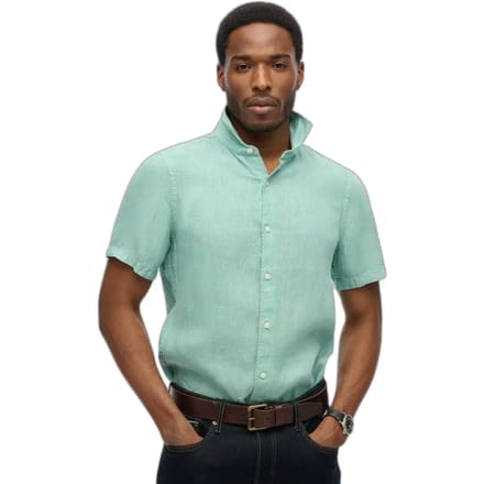 Superdry - Linnen SD Vacation overhemd met borduursel - Heren - Shirts