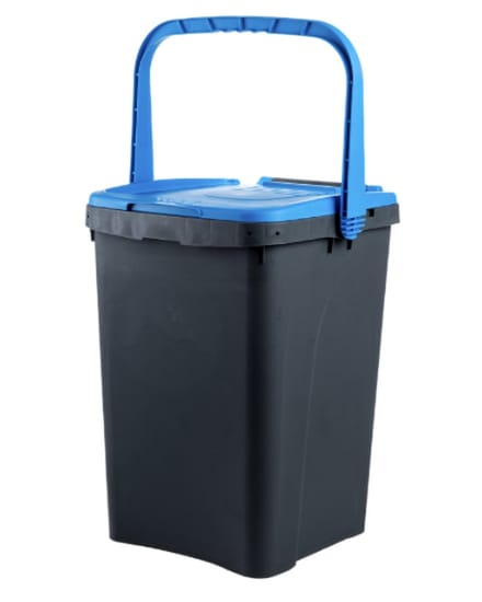 Ecoplus 50 liter afvalemmer blauw - afvalscheidingsbak - sorteerbak - afvalbak