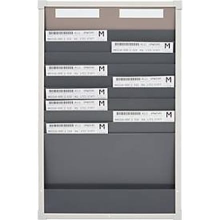 Kaarten-sorteerbord Eichner 9219 serie, ideaal voor A4, 2 kolommen, H 750 x B 490 mm
