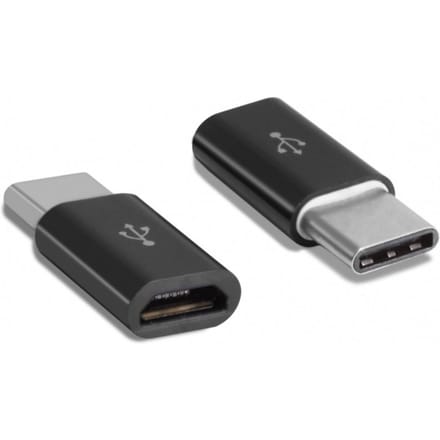 Type-C Mannelijke Aansluiting Op Micro Usb 2.0 Vrouwelijke Usb 3.1 Converter Data Adapter Zwart