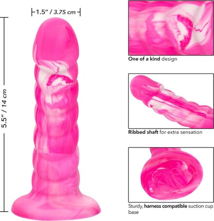 CalExotics Twisted Love Geribbelde Dildo