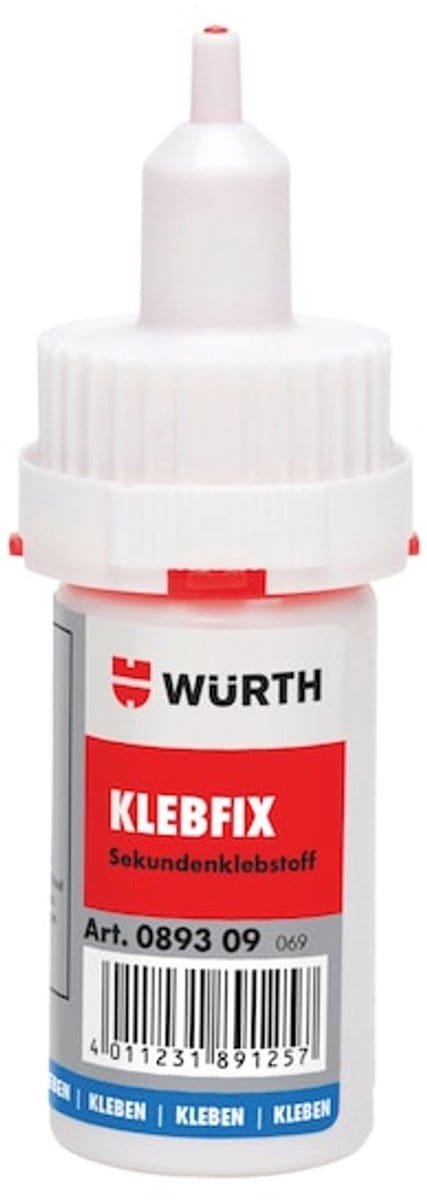 Wurth - Cyanoacrylaat-constructielijm, klebfix - klebfix secondenlijm inhoud 19 ml