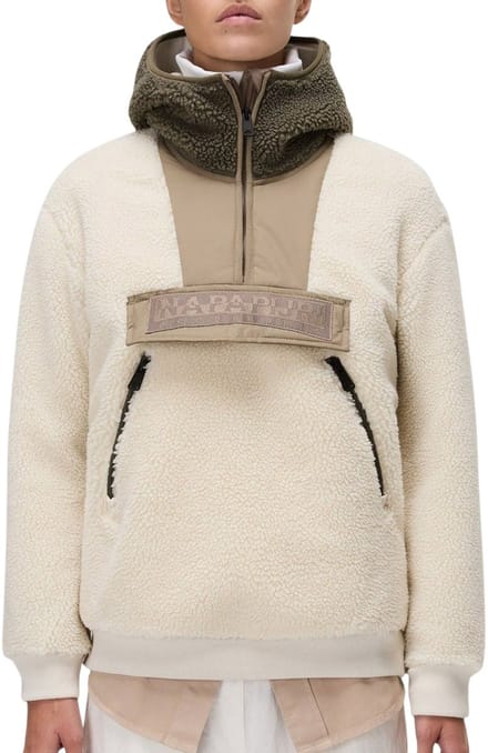 Napapijri Seline Half-Zip Hooded Fleece Sweater Dames - Maat M