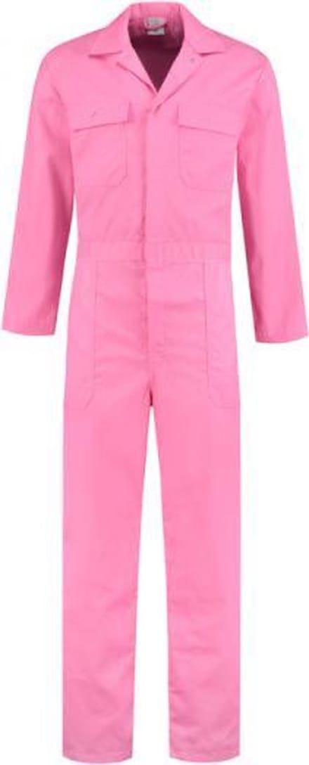 Overall polyester/katoen roze maat 68