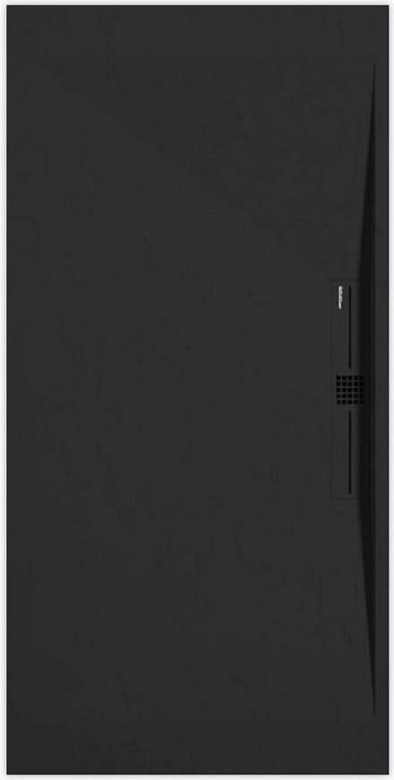Sanifun douchebak Stone Side Black Slate 900 x 700 P
