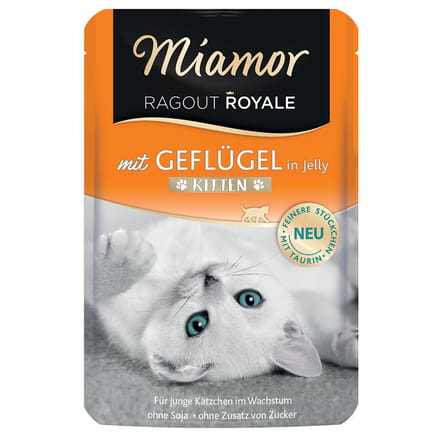 22x100g Ragout Royale Kitten met Gevogelte Miamor Kattenvoer
