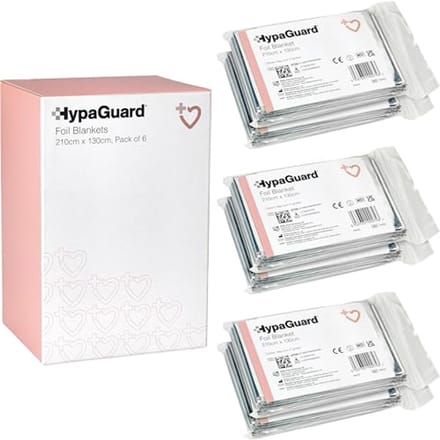 Survival Deken Pack van 6 - Mylar Folie voor Noodhulp en Warmtebehoud
