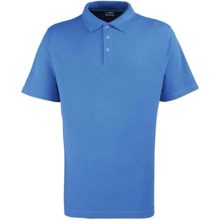 Premier poloshirt met studs voor heren (Koningsblauw)