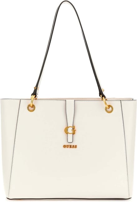 GUESS Schoudertas Kuba Noel Tote Stone Crème