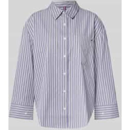 Regular fit overhemdblouse van puur katoen