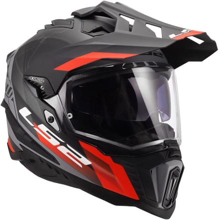 LS2 Helm Explorer Hexa MX701 zwart / rood / grijs maat 3XL