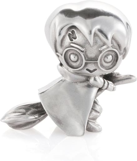 Harry Potter Beeld/figuur Pewter Collectible Mini Statue Harry Potter 5 cm Zilverkleurig