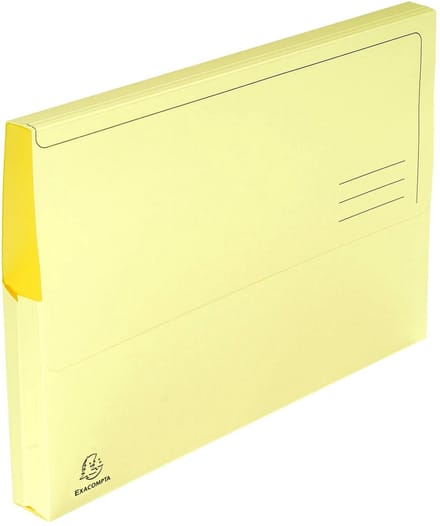 Exacompta 3x SUPER Pak van 50 pocketmappen 210gm2 - 24,5x32,5cm A4 - Kanariegeel - 46779E