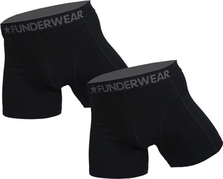 Funderwear - Heren Boxershorts 2-pack - Strak Model - Zwart - Maat 4XL