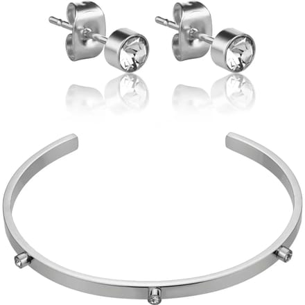 Rvs armband en oorbellen Marc Lauder Bomba