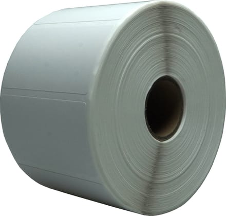 DULA Compatible Zebra Labels 57x32mm - polypropyleen -1500 etiketten per rol - kern 25mm - Wit - Permanent - 1 rol