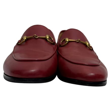 Gucci Jordaan loafers van rood kalfsleer