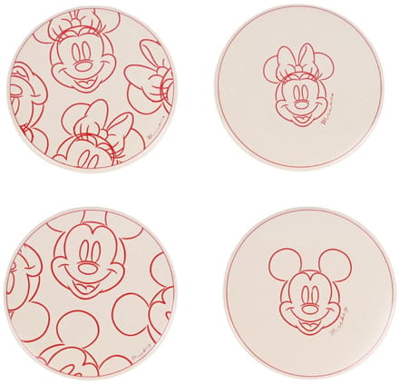Disney Home Mickey & Minnie Mouse Valentijn Onderzetters