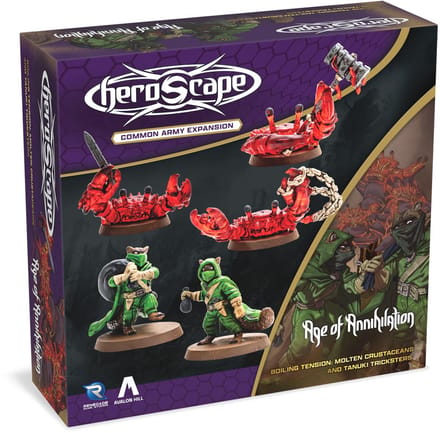 Heroscape BT Molten Crustaceans & Tanuki Trickster - Miniaturen - Engelstalig - Renegade Game Studios
