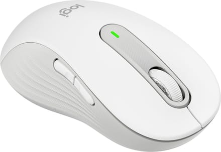 Logitech Signature M650 Large Draadloos Off-white (Left Handed) - Muis - Optisch - 5 knoppen - Wit
