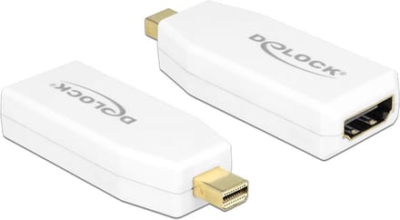 DeLOCK premium Mini DisplayPort naar HDMI actieve adapter - DP 1.2 / HDMI 1.4 (4K 30Hz) / wit