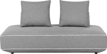 BELIANI SEILLANS - Chaise longue - Donkergrijs - Polyester