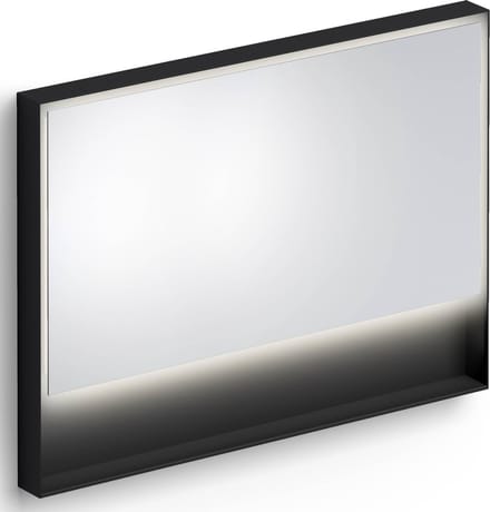 Clou Look at Me spiegel, 110cm, LED-verlichting, IP44, mat zwart
