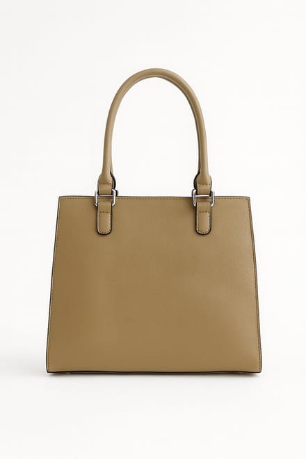 Hidzo Elanora Luxe Dames Handtas – Taupe – Elegant & Tijdloos