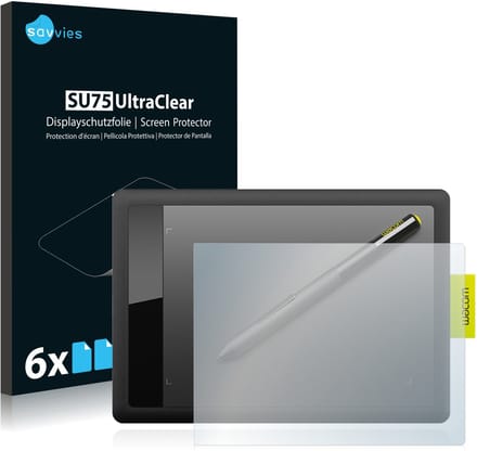 Savvies - Screenprotector voor Wacom One s CTL-471 - Folie Beschermfolie transparant 6 Stuks