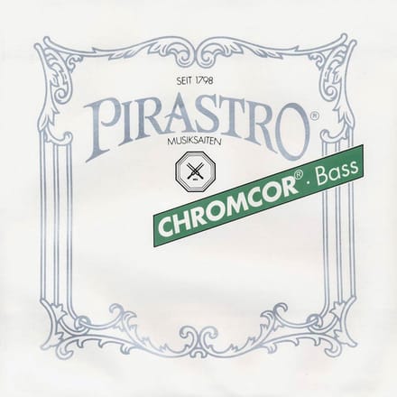 Pirastro P348460 double bass string E-4 1/4 medium, rope core, chrome steel, orchestra