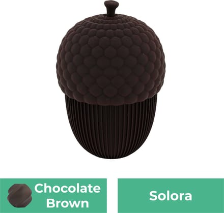 Herfst eikel beeld – Decoratief beeld - Chocolade Bruin - 3d geprint beeld – Herfst woondecoratie - Staand - 18CM