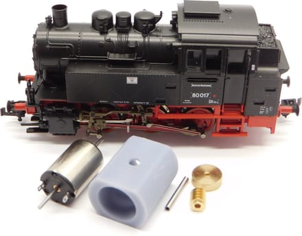 micromotor TRC006C motor ombouwset voor Roco BR 80