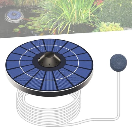 Zonne-energie Zuurstofpomp voor Aquariums en Vijvers - Stil en Efficiënt