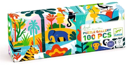 Djeco puzzel Jungle - 100 stukjes - FSC karton - kleurrijke legpuzzel.