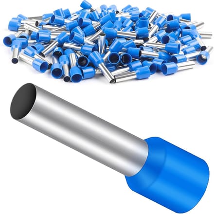 Pack van 150 Koper Tinned Cord-End Ferrules, 16 mm², 18 mm Lang, Assorted Kabelmoffen voor Elektrische Verbindingen