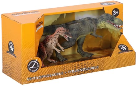 JollyDinos - Tyrannosaurus + Cryolophosaurus - dinosaurus - 2pack