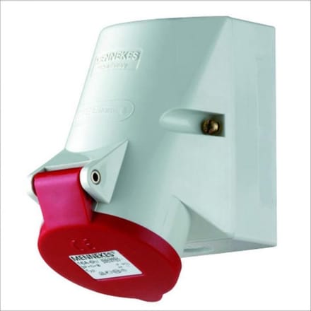 Mennekes CEE WCD opbouw 16A 5P 6H 400V TwinCONTACT IP44 - Rood
