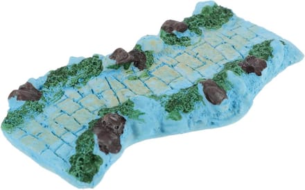 Miniatuur Pad - Hars Loopbrug - Sprookjestuin Decoratie - Rustiek Ontwerp - 2 Stuks - Hemelsblauw