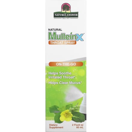 Nature'S Answer, Natural Mullein-X Throat Spray, 60Ml(2Fl Oz) green