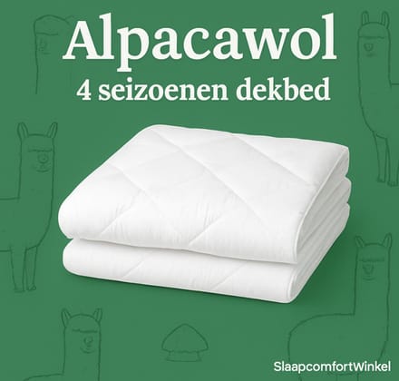 Alpaca wol dekbed 4 seizoenen 140x200 cm slaapcomfortwinkel